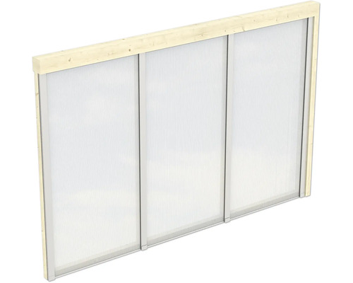 Seitenwand Polycarbonat SKAN HOLZ 305 x 200 cm natur