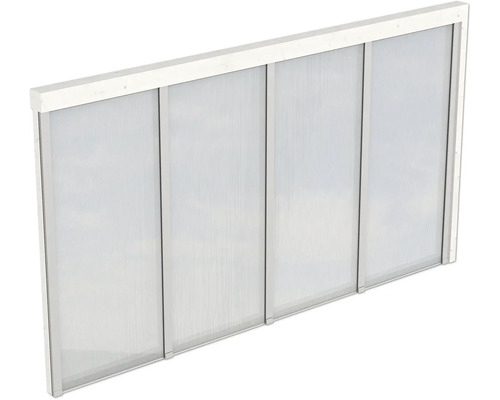 Seitenwand Polycarbonat SKAN HOLZ 355 x 200 cm weiß