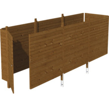 Holz Sichtschutzzaun mit Pfosten