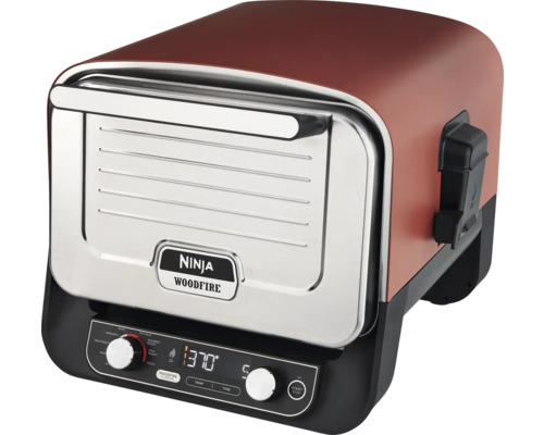 Ninja Woodfire Ofen in Rot und Silber