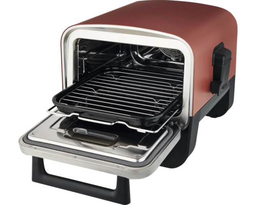 Konvektionsofen mit offenem Zustand und Gitterrost