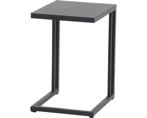 Beistelltisch Ramo Aluminium 36x43x50 cm anthrazit Rechteckiger Beistelltisch aus Metall