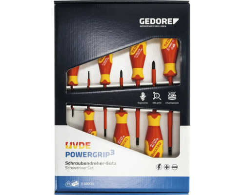 VDE-Schraubendreher-Satz Gedore 7-tlg IS 2,5-6,