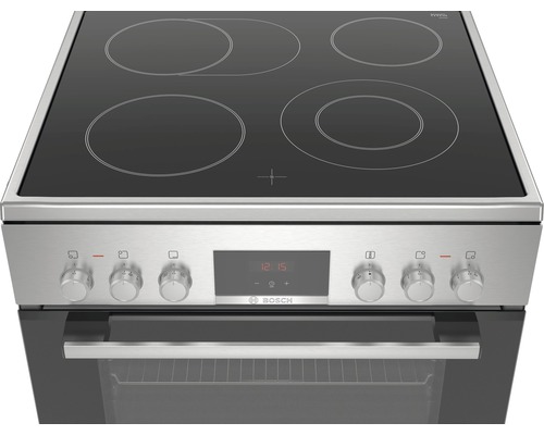 Elektroherd mit Glaskeramikkochfeld und Backofen