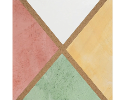 Rapido Lehmglätte naturweiß gebrauchsfertig 10 l Dekoratives Paneel mit geometrischen Formen