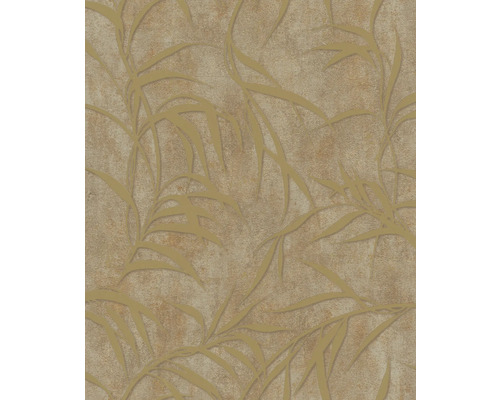 Vliestapete 34288 City Glow floral braun gold Tapete mit Blattmuster