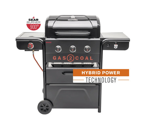Gas- und Kohlegrill mit Hybrid Power Technologie