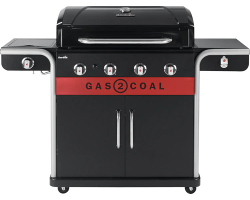 Gasgrill Char-Broil Gas2Coal 440 Hybridgrill 155 x 62,9 x 116,8 cm 4 Brenner + Seitenbrenner schwarz inkl. Ablage, Deckelthermometer, Fettauffangschale, Grillrost, Warmhalterost Gasgrill Char-Broil Gas2Coal 440 Hybridgrill 155 x 62,9 x 116,8 cm 4 Brenner + Seitenbrenner schwarz inkl. Ablage, Deckelthermometer, Fettauffangschale, Grillrost, Warmhalterost
