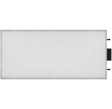 LED Unterbauleuchte dimmbar mit Steckdosen 3,85W 250 lm 3000 K 17,9 cm Undercabinet Sockel schwarz Erweiterung für Panel
