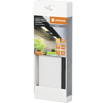 LED Unterbauleuchte dimmbar mit Steckdosen 3,85W 250 lm 3000 K 17,9 cm Undercabinet Sockel schwarz Erweiterung für Panel