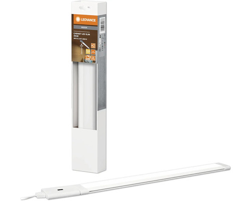 LEDVANCE Logo. LED Unterbauleuchte mit Verpackung.