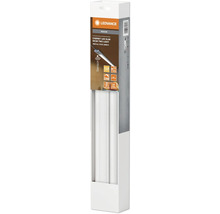LEDVANCE Logo. Verpackung einer 50 cm LED-Schrankleuchte mit Sensor für den Innenbereich, 1620 Lumen, 18 Watt, 3000 Kelvin.
