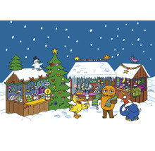 Weihnachtspostkarte Weihnachtsmarkt Sendung mit der Maus 14,8x10,5 cm