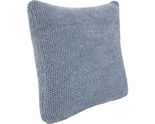 Quadratisches Zierkissen mit gestricktem Bezug