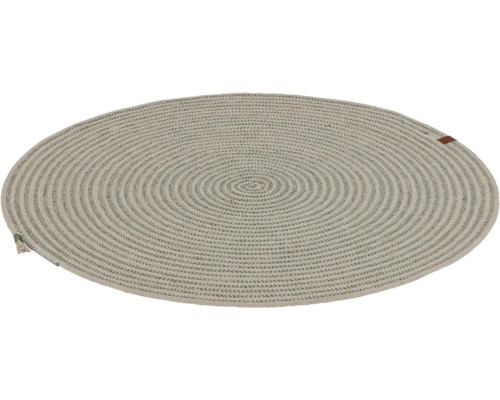 Ovaler Teppich mit geflochtenem Muster
