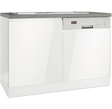 Held Möbel Spülenschrank Kiel BxTxH 120 x 60 x 86 cm weiß hochglanz zerlegt 667.6340