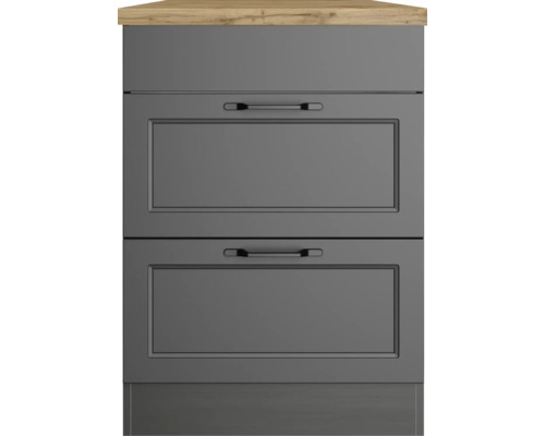 Küchenunterschrank mit zwei Schubladen und Arbeitsplatte