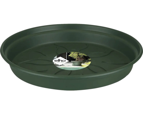 Untersetzer elho Green Basics Kunststoff Ø 13,5 H 2 cm grün Untersetzer für Blumentöpfe