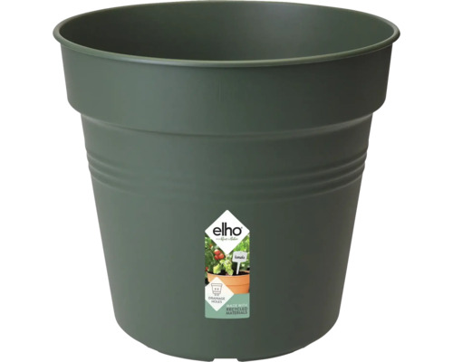 Pflanztopf elho Green Basics Kunststoff Ø 11 H 10 cm grün Blumentopf aus Kunststoff mit Elho Logo
