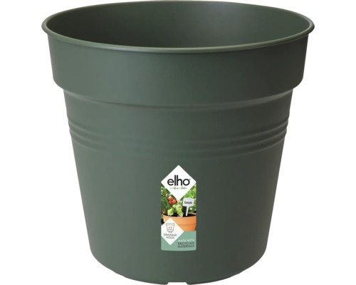 Pflanztopf elho Green Basics Kunststoff Ø 40 H 37 cm grün Pflanztopf aus Kunststoff mit Elho Logo