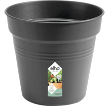 Grauer Elho Blumentopf aus recyceltem Material mit Drainagelöchern