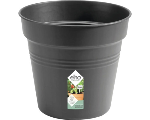 Anzuchttopf Kulturtopf elho Green Basics Kunststoff Ø 35 H 32 cm schwarz Blumentopf aus recycelten Materialien
