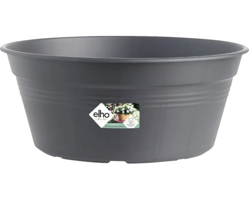 Pflanzschale elho Green Basics Kunststoff Ø 27 H 27 cm schwarz Grauer Blumentopf aus Kunststoff mit Drainagebohrungen