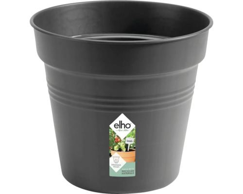 Anzuchttopf Kulturtopf elho Green Basics Kunststoff Ø 30 H 28 cm schwarz Blumentopf aus Kunststoff mit Drainagebohrungen