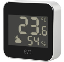 Eve Logo Wetterstation mit Temperatur und Luftfeuchtigkeit Anzeige