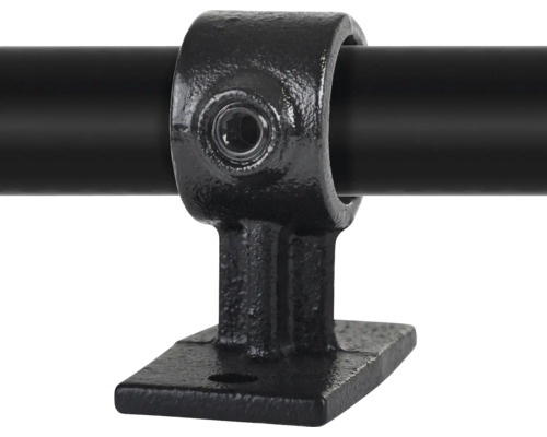 Buildify Handlaufhalterung schwarz für Gerüstrohr schwarz Ø 33 mm