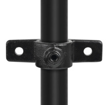 Buildify Befestigungsring mit Flansch schwarz für Gerüstrohr schwarz Ø 33 mm