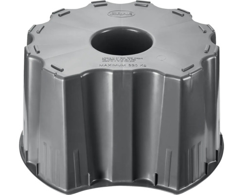 Sockel für Regentonne GARANTIA BASICline für rund 210 l und eckig 203 l/300 l grau Regentank Sockel aus Kunststoff mit einer maximalen Traglast von 320 Kilogramm
