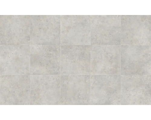 PVC-Boden Stellar Fliesen-Optik grau Fliesen 40x40 cm 200 cm breit (Meterware) Fliesen mit Marmoroptik im Verbund verlegt