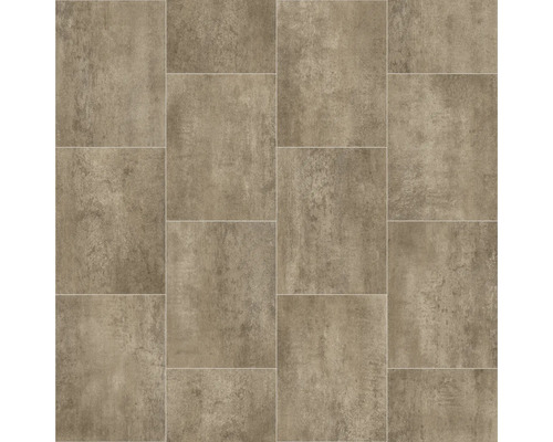 PVC-Boden Comfytex Fliesen-Optik braun Fliesen 25x33,3 cm 400 cm breit (Meterware) Fliesenmuster mit quadratischen Keramikfliesen