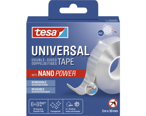 tesa Universal Tape with Nano Power 3 m x 30 mm