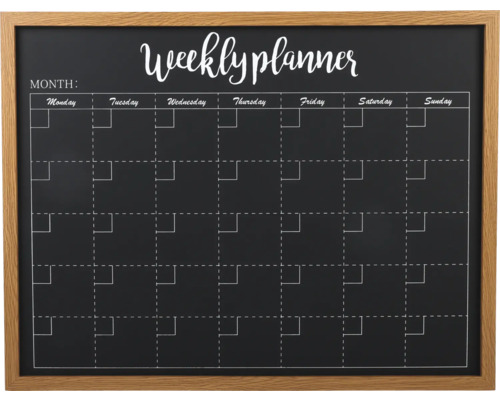 Weekly Planner schwarz 50x65 cm