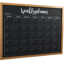 Wochenplaner mit Holzrahmen