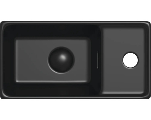 Spüle aus einem Becken mit Abtropffläche