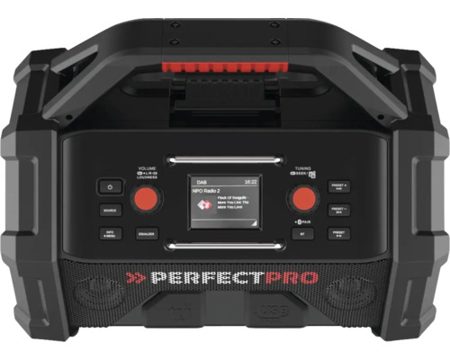 Perfectpro Bauradio mit Digitalradio, USB und Bluetooth