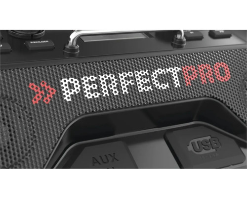 Perfectpro Logo auf einem Audiogerät