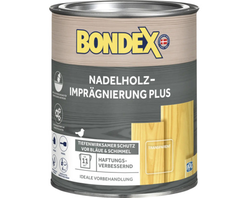 BONDEX Nadelholzimprägnierung Plus Farblos 750 ml