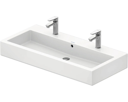 DURAVIT Doppelwaschtisch Vero 100 cm weiß geschliffen 0454100026