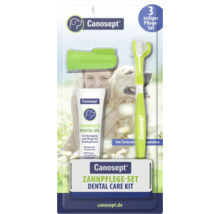 Canosept Zahnpflegeset für Hunde mit Zahnpasta, Fingerling und Zahnbürste