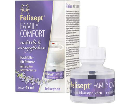 Felisept Family Comfort Nachfüllflakon für Diffusor mit Katzenminze, 45 Milliliter