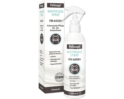 Hautpflege Felisept® Hautpflegespray für Katzen 250 ml Pflegespray für die schonende Pflege der Katzenhaut, regeneriert und pflegt die Haut, bei Reizungen und Rötungen