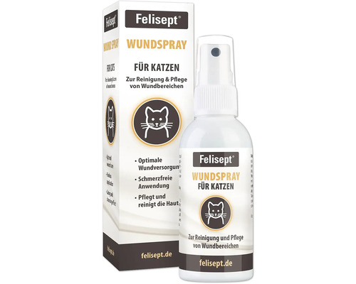 Wundpflege Felisept® Wundspray für Katzen 75 ml Wunddesinfektionsspray zur Reinigung und Pflege von Wundbereichen