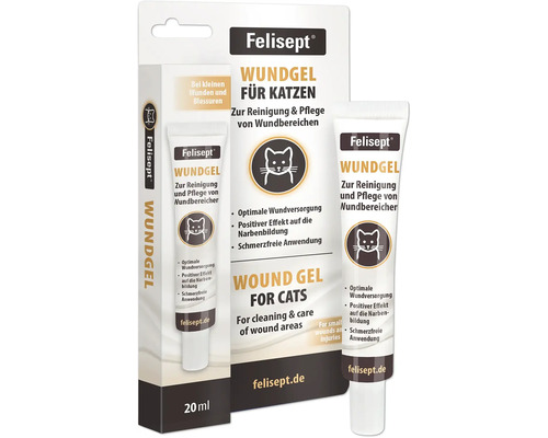 Wundpflege Felisept® Wundgel für Katzen 20 ml geruchs- und farblos für eine optimale Wundversorgung bei tierischen Verletzungen