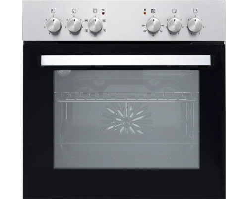 Backofen mit Bedienknöpfen und Glasfront