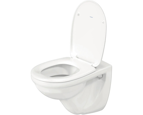 Wand-Tiefspül-WC mit offenem Spülrand und WC-Sitz