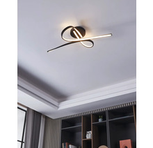 LED Deckenleuchte 19W 2700 lm 3000 K 69x28 cm Selvina 1 schwarz/weiß